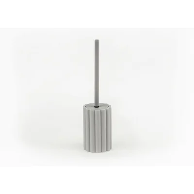 Manamo Tria Toilet Brush  Polyresin Gray  10.5x10.5x15.6 cm