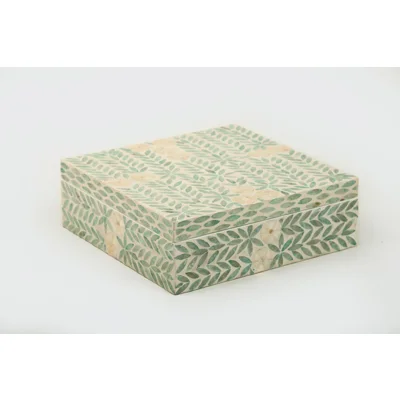 Manamo Madelyn დეკორატიული ყუთი MDF/Pearl 33x33x11 სმ