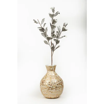 Manamo Leaves Eva Artificial Flower  Grey  98 cm