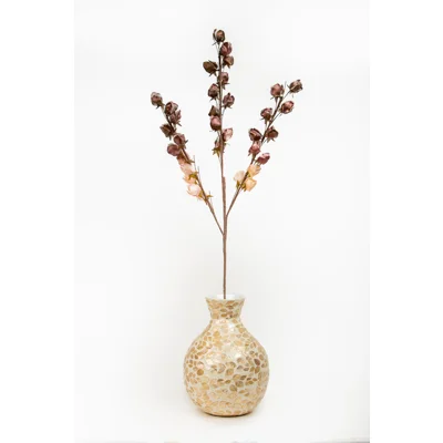 Manamo Rose Bud Artificial Flower  Damson 118 cm