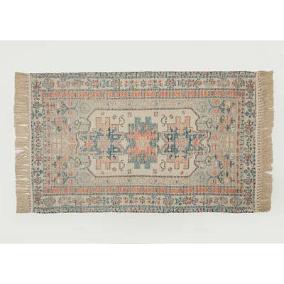 Manamo Anatolia  Rug Printed Fringed Brown 80x130 cm