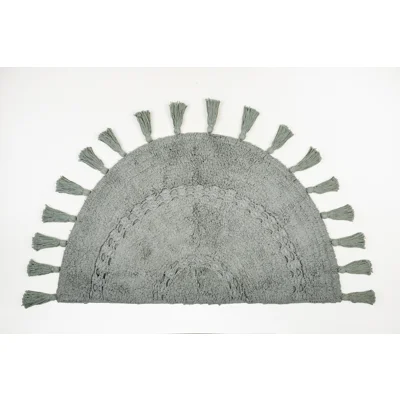 Manamo Versa  Bath Mat Cotton Handwoven Tasseled Cameo 50x80 cm