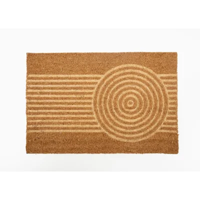 Manamo Circle  Doormat Printed Coir Colorful 40x60 cm