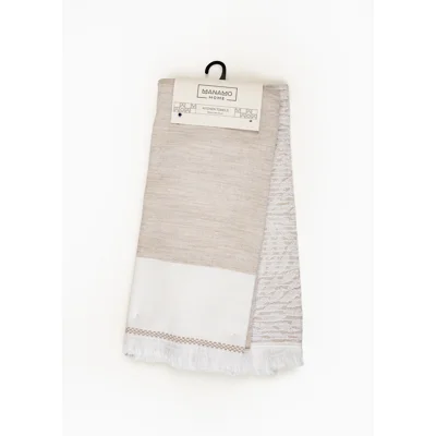 Manamo Mousse/Leal  Kitchen Towel Cotton Beige 50x70 (2pc)