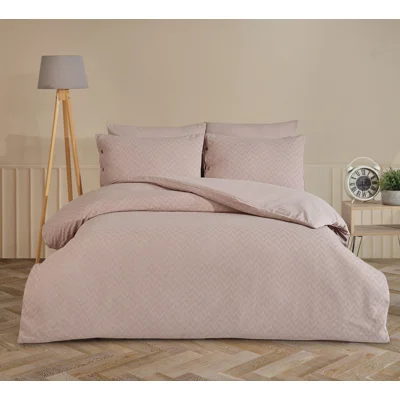 Manamo Nando Duvet Cover With Pillow Case Cotton Quartz  200x220 + 50x70 (2pcs)