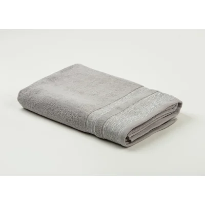 Manamo Pender Jacquard Bath Towel Cotton Grey 70x140 cm