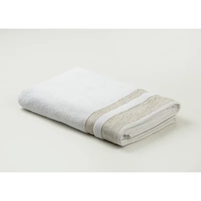 Manamo Pender Jacquard Bath Towel Cotton White 70x140 cm