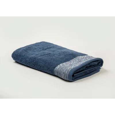 Manamo Pender Jacquard Face Towel Cotton Indigo 50x85 cm