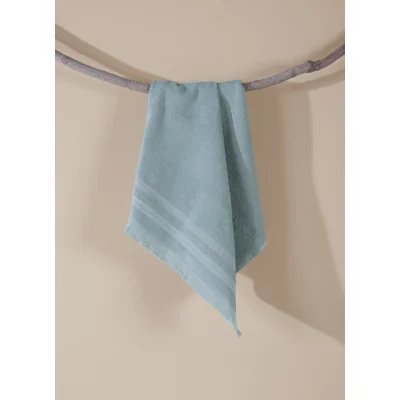Manamo Sapphire Face Towel Bamboo/Cotton Cameo Peshterry 50x90 cm
