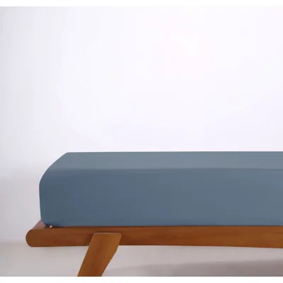 Manamo M&D Flat Bed Sheet Blue Double 240x260 cm