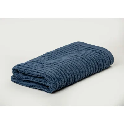 Manamo Jacquard  Face Towel Cotton Indigo 50x85 cm