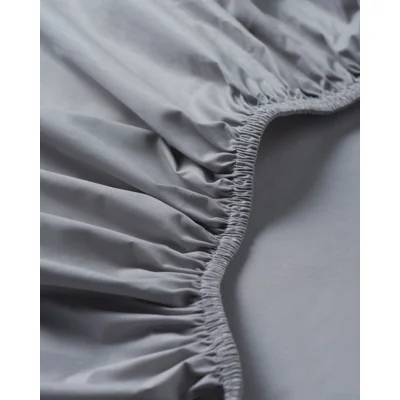 Manamo M&D Fitted Sheet Cotton Single Metal Gray 100x200+30 cm