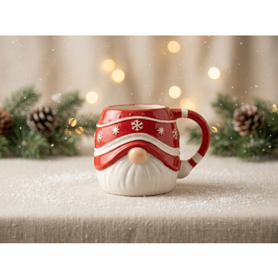 Manamo Elf  Mug  Ceramic Red/White 14x11.5x9.5 cm
