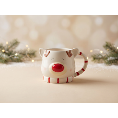 Manamo Kris  Mug  Ceramic Red/White 14x10.8x9.1 cm